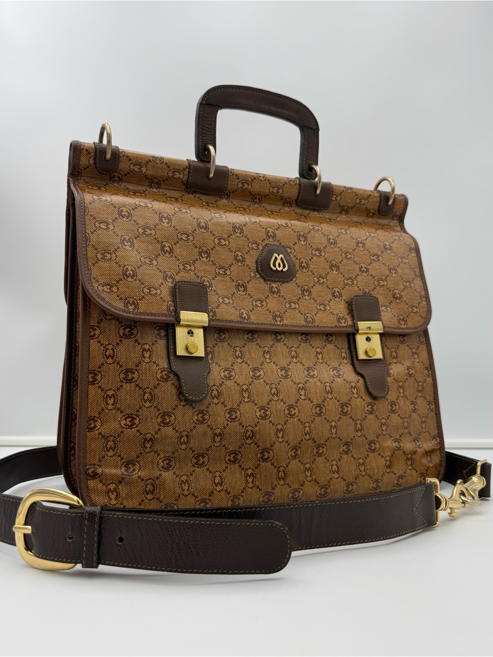 🐢MORABITO 1905 PARIS • Monogram SAC CHASSE 33 Crossbody Bag • Made in FRANCE